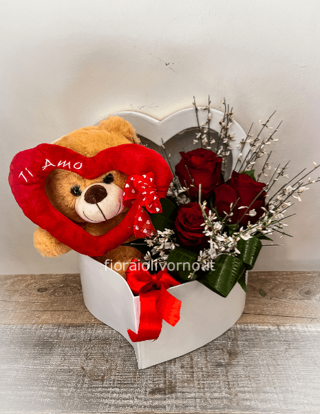 Flower Box Teddy Bear